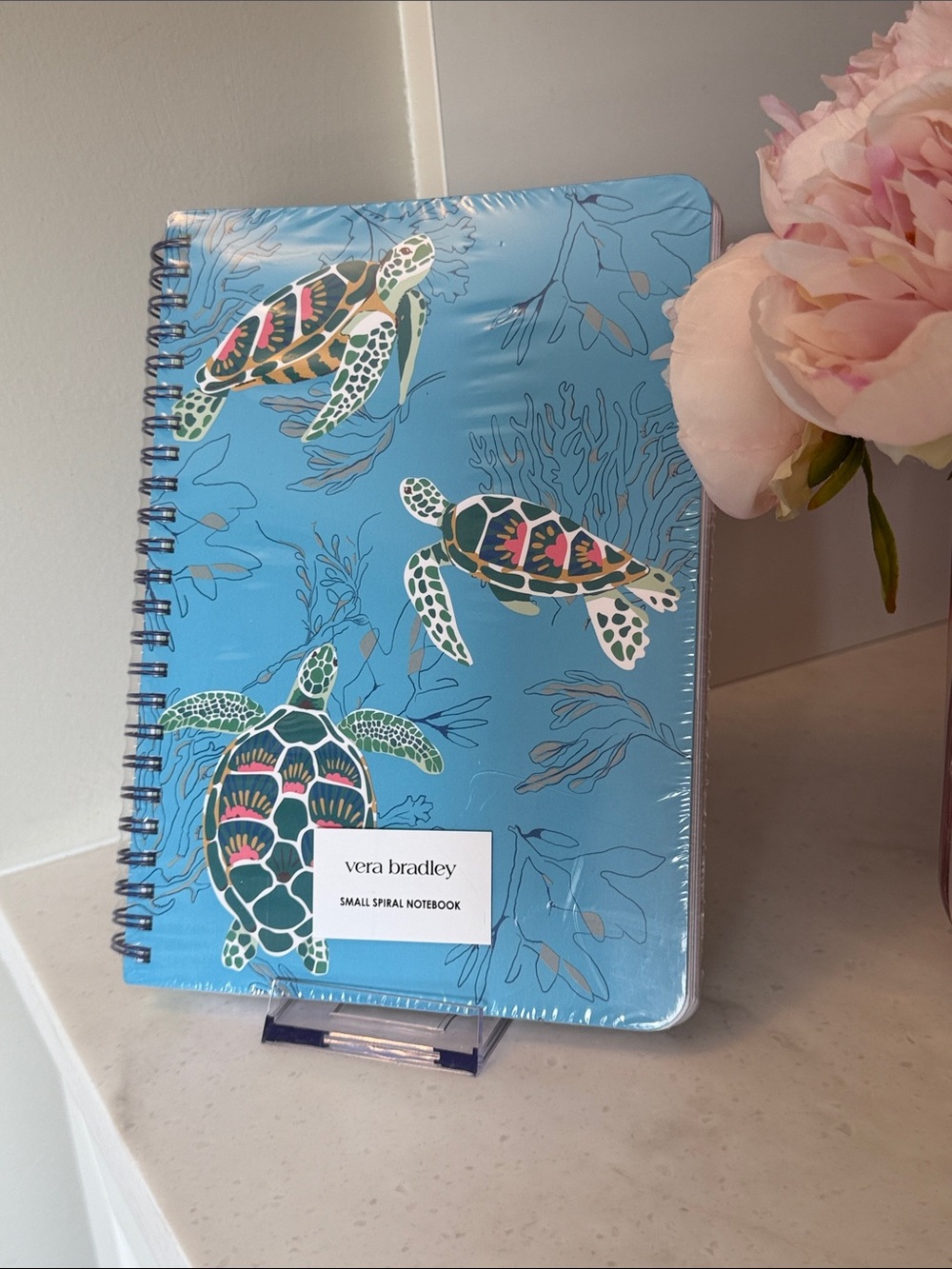 Vera Bradley Blue Turtle Spiral Notebook
